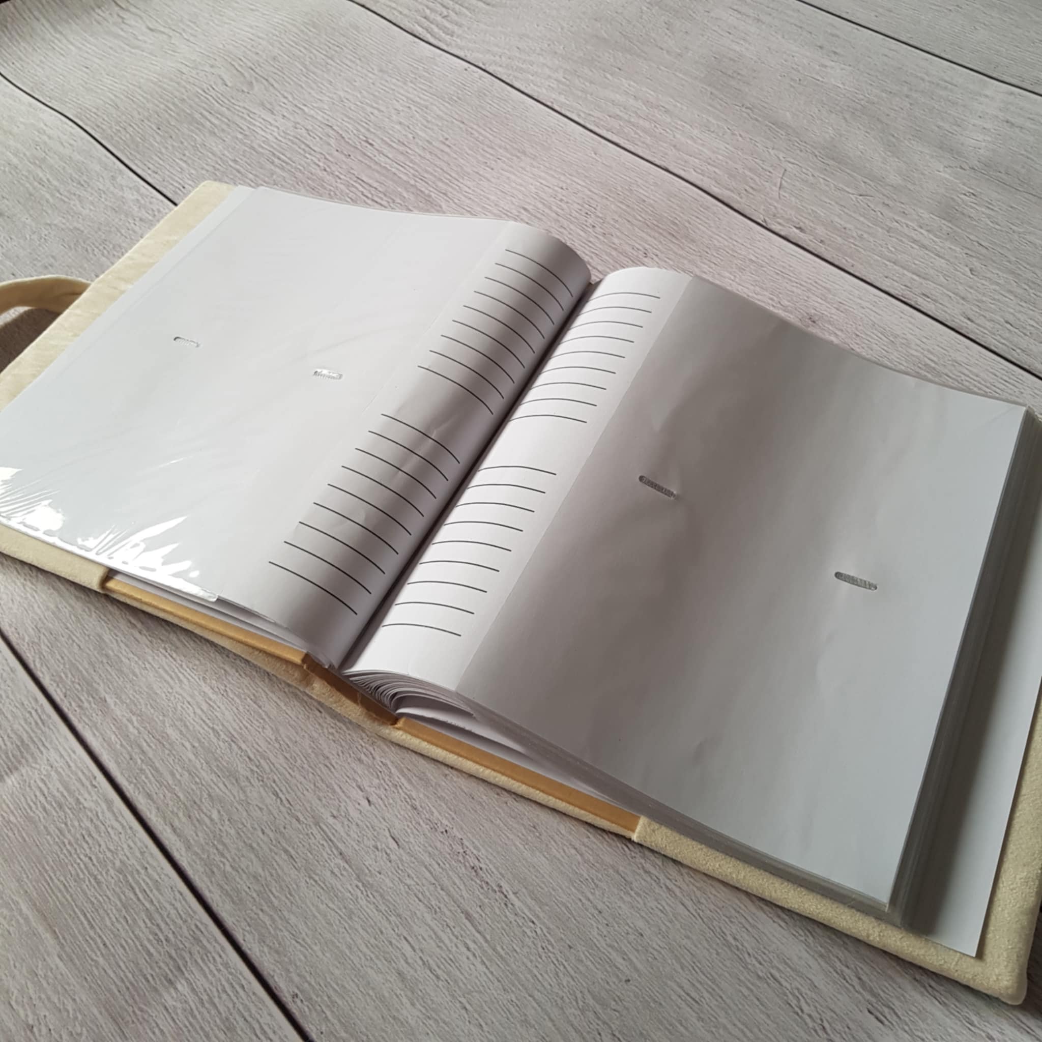 album photo naissance en tissu lavable